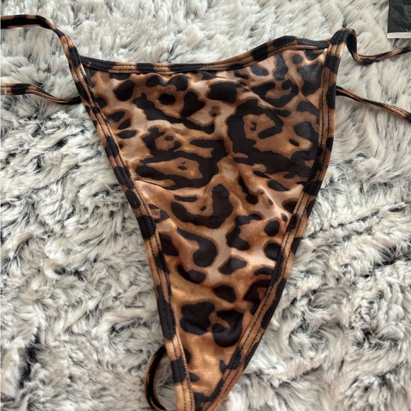 NWT Plus size leopard skin nightie and thong. Bra has underwire - Picture 3 of 3